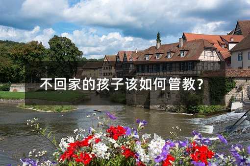 不回家的孩子該如何管教?