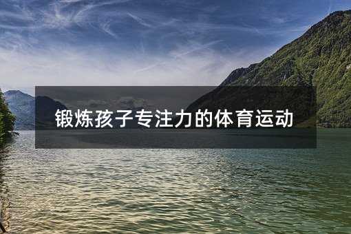 鍛煉孩子專注力的體育運動