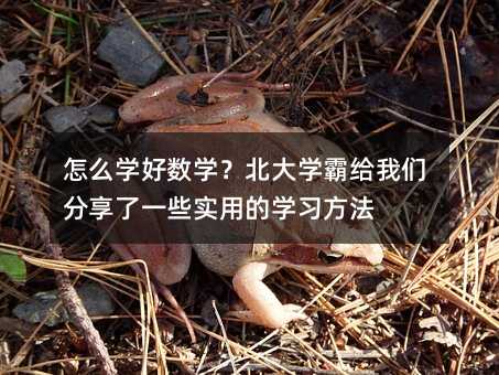 怎么學好數學?北大學霸給我們分享了一些實用的學習方法