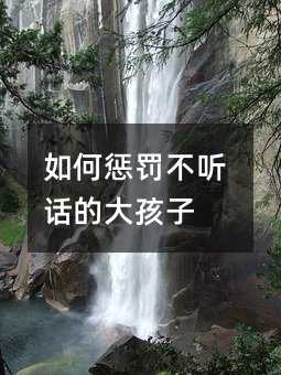如何懲罰不聽話的大孩子