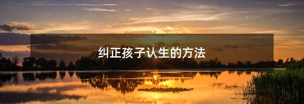 糾正孩子認生的方法