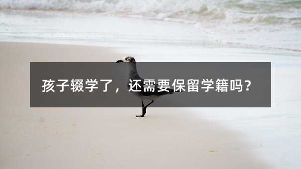孩子輟學了,還需要保留學籍嗎?
