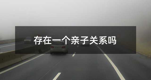 存在一個親子關系嗎