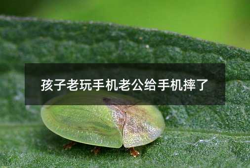 孩子老玩手機老公給手機摔了
