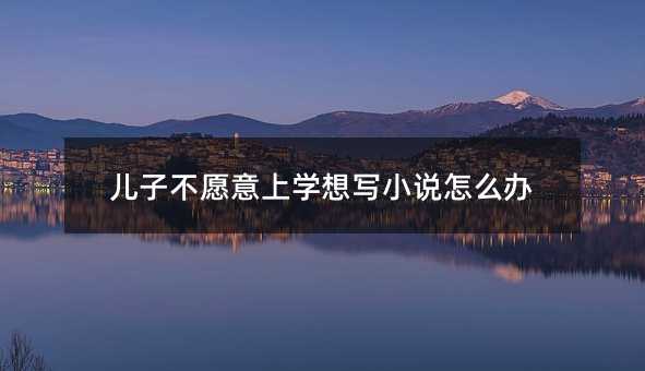 兒子不愿意上學想寫小說怎么辦