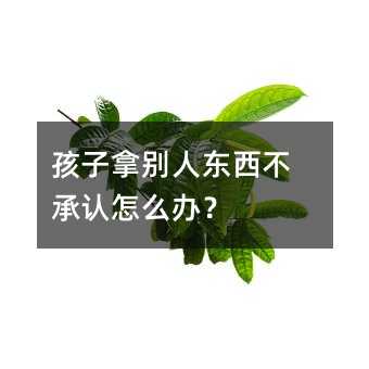 孩子拿別人東西不承認(rèn)怎么辦?
