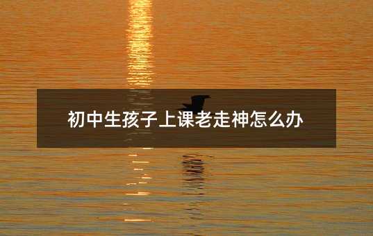 初中生孩子上課老走神怎么辦