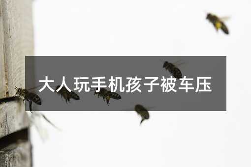 大人玩手機(jī)孩子被車壓