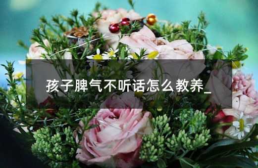 孩子脾氣不聽話怎么教養_