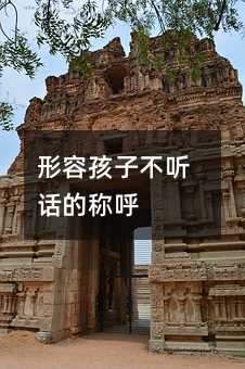 形容孩子不聽話的稱呼
