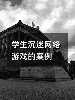 學生沉迷網絡游戲的案例
