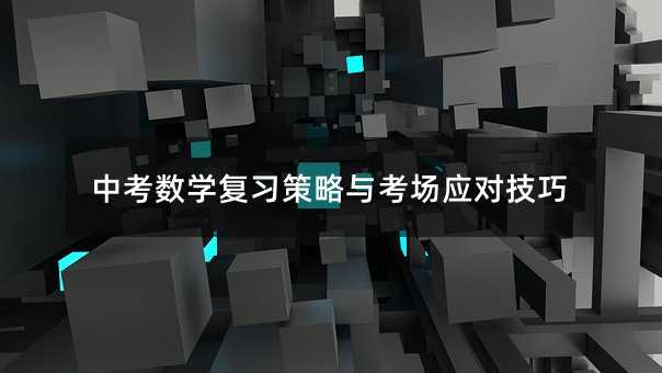 中考數學復習策略與考場應對技巧