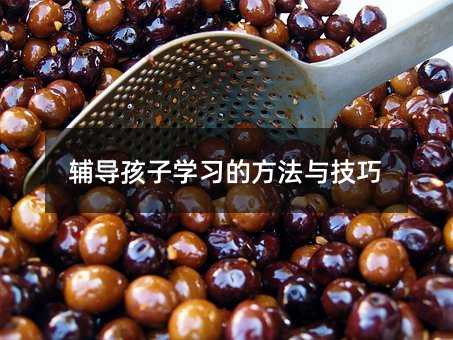 輔導孩子學習的方法與技巧