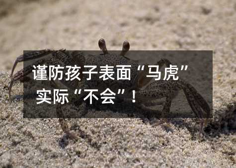 謹(jǐn)防孩子表面“馬虎” 實(shí)際“不會”!