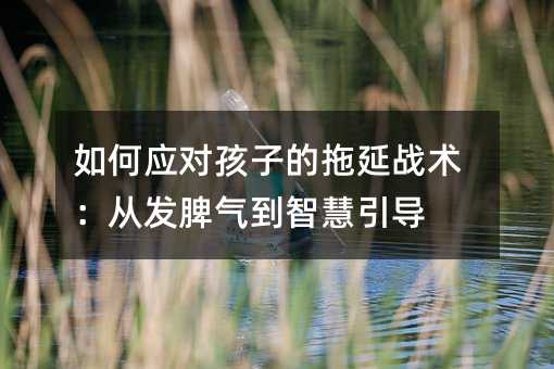 如何應對孩子的拖延戰術:從發脾氣到智慧引導