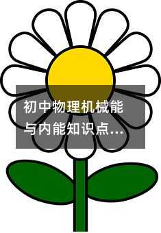 初中物理機械能與內能知識點詳解與應用