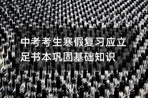 中考考生寒假復習應立足書本鞏固基礎知識