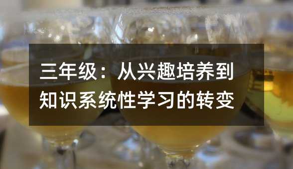 三年級(jí):從興趣培養(yǎng)到知識(shí)系統(tǒng)性學(xué)習(xí)的轉(zhuǎn)變