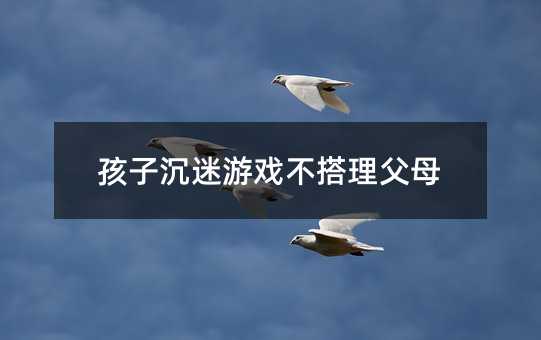 孩子沉迷游戲不搭理父母