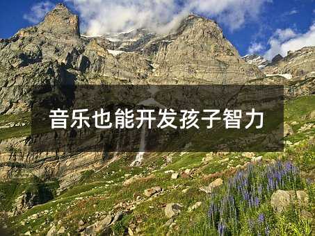 音樂也能開發孩子智力
