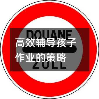 高效輔導孩子作業(yè)的策略