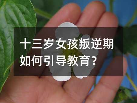 十三歲女孩叛逆期如何引導教育?