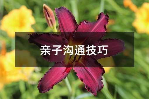 親子溝通技巧