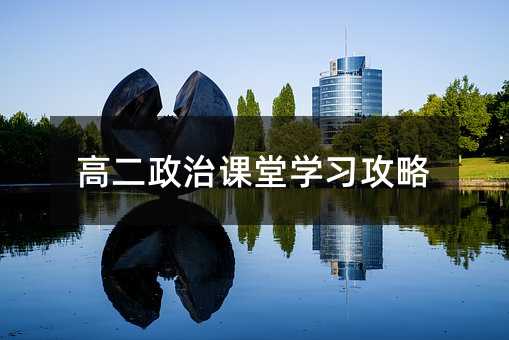 高二政治課堂學(xué)習(xí)攻略