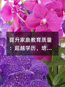 提升家庭教育質量:超越學歷,培養未來