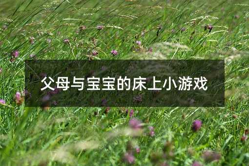 父母與寶寶的床上小游戲