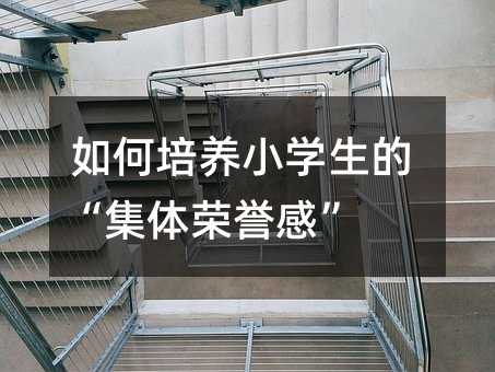 如何培養小學生的“集體榮譽感”