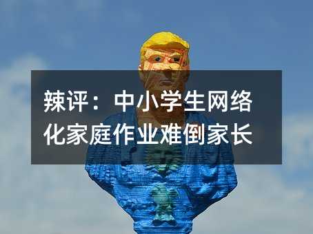 辣評(píng):中小學(xué)生網(wǎng)絡(luò)化家庭作業(yè)難倒家長(zhǎng)
