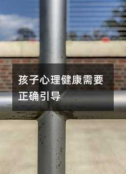 孩子心理健康需要正確引導(dǎo)