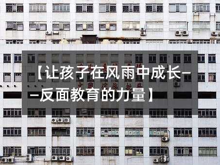 【讓孩子在風雨中成長——反面教育的力量】
