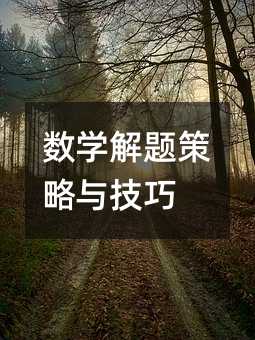 數學解題策略與技巧