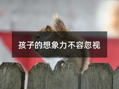 孩子的想象力不容忽視