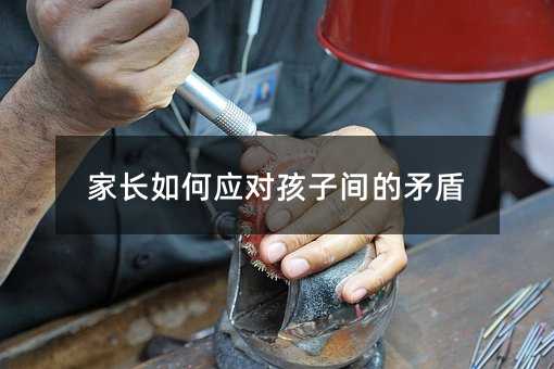 家長如何應對孩子間的矛盾