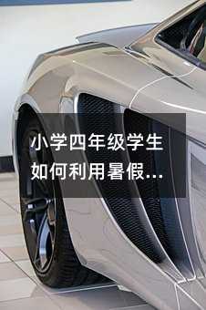 小學四年級學生如何利用暑假更好的學習?