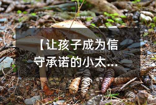 【讓孩子成為信守承諾的小太陽】