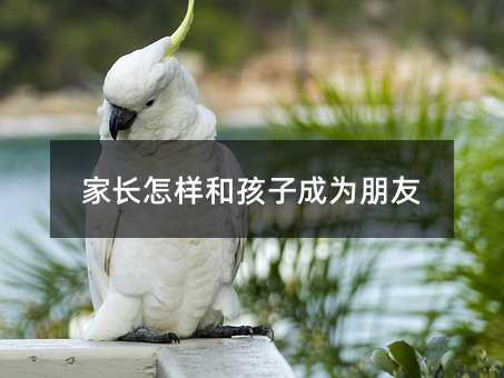 家長(zhǎng)怎樣和孩子成為朋友