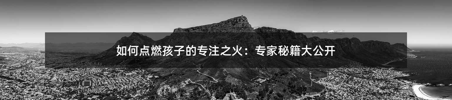 如何點燃孩子的專注之火:專家秘籍大公開