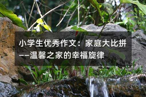 小學生優(yōu)秀作文:家庭大比拼——溫馨之家的幸福旋律
