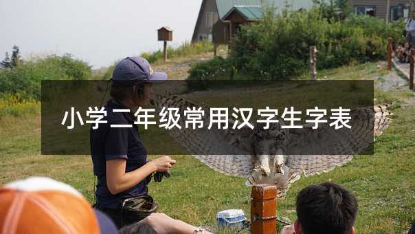 小學(xué)二年級(jí)常用漢字生字表