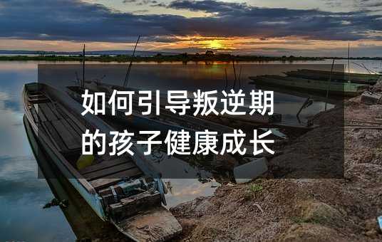 如何引導叛逆期的孩子健康成長