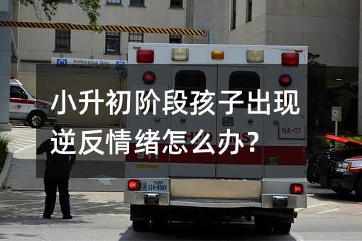 小升初階段孩子出現逆反情緒怎么辦?
