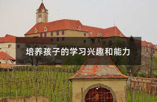 培養(yǎng)孩子的學(xué)習(xí)興趣和能力