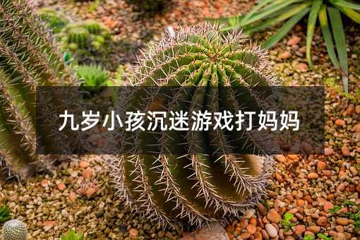 九歲小孩沉迷游戲打媽媽