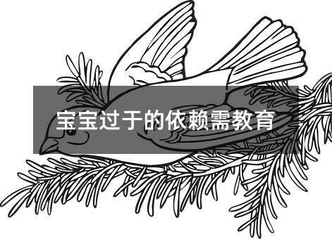 寶寶過于的依賴需教育