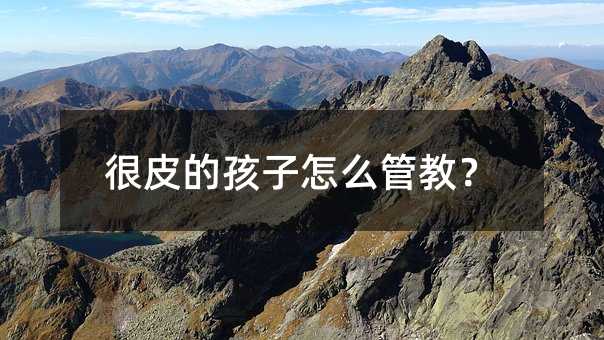 很皮的孩子怎么管教?