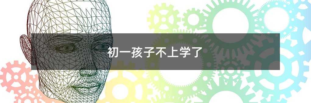 初一孩子不上學了